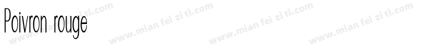 Poivron rouge字体转换